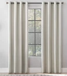 Archaeo Total Blackout Textured Linen Blend Grommet Top Curtain Panel 50" 96" New. Price: $15.39.