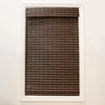 Radiance Cordless Cocoa Havana Flatweave Bamboo Roman Shade, 22.5" X 64" Used. Price: $33.60.