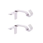 Kenney Fast Fit Silver Brushed Nickel Metal Curtain Rod Bracket 5/8 X 3 In. Pr. Price: $10.27.