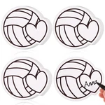 60 Pcs Volleyball Cutouts Heart 4.49X3.94 Inch Waterproof Bulletin Board New. Price: $20.22.