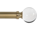 Ivilon Curtain Rod Warm Gold 16" - 28" Crystal Ball Acrylic Finials New *read De Open. Price: $14.99.