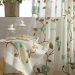 Vogol Farmhouse Style Sheer Curtains 84 Inches Long, Mint Green Floral Embroi... New. Price: $60.73.