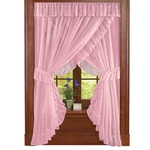 Isabella Ruffled Curtain By Collections Etc., Cream New. Price: $24.99.