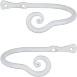 Small Decorative Curtain Holdbacks, Set Of 2, Wrought Iron Drapery Tiebacks New. Price: $19.98.