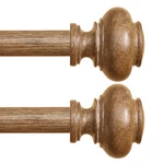 Wood Curtain Rods For Windows 32 To 45 Inch Pack, 1 Heavy Duty Boho Cu... New. Price: $67.96.