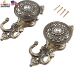 2PCS Vintage Curtain Tiebacks Bronze+crystal Decor Wall Hooks Window Holdba New. Price: $11.48.