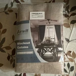 Airwill Blackout Linen Rod Pocket Curtain Panels Solid Beige 52 X 84 New. Price: $20.49.