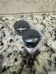 Ikea Raffig Black Curtain Rod End Caps 202.199.36 One Pair Brand New Sealed Nib. Price: $7.95.