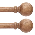 2 Pack Wood Curtain Rods For Windows 48 To 84 Inch, 1" Diameter Adjustable Ru... New. Price: $59.62.