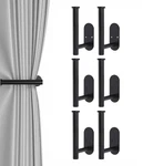Hoousuper 6PCS Black Stainless Steel Curtain Tiebacks, Wall Mounted H... New. Price: $34.92.