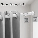 Refrze Tension Shower Curtain Rod 83-122 Inch Open. Price: $30.00.