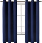 Bgment Blackout Curtains For Bedroom - Grommet 42"W X 63"L (pack Of 2), Navy New. Price: $27.14.