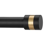 1INCH Diameter Single Curtain Rods With Decorative Finials 36-72INCH, Matte B... New. Price: $47.45.