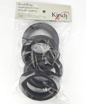 Kirsch Wood Trends 2" Ribbed Rings 5502EG827 Hazelnut Set 4 For Use With Pole New. Price: $15.00.