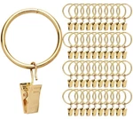 40 Pack Rings Curtain Clips Rustproof Metal Window Drapery Vintage Heavy... New. Price: $26.39.