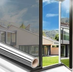 Self-adhesive Window Tint Daytime Privacy Film Mirror Effect Silver 17.5X78.7 New. Price: $5.49.