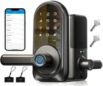 Veise RZ09 Smart Lock, 7-IN-1 With Handle Set, App Control Fingerprint Deadbolt Open. Price: $100.12.