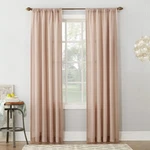 Linen Blend Textured Sheer 54"X84" Curtain Panel - No. 918 Blush New. Price: $8.99.