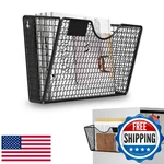 Mftek Magnetic File Holder, Pocket, Holds 13LB, Desk & Wall Mount, Black New. Price: $53.14.