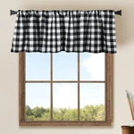 Wosibo 2 Pack Buffalo Check Plaid Window Valances White And Black Farmhouse D... New. Price: $33.61.