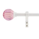 Decopolitan 5/8" Fluted Ball Curtain Rod Set, 26 To 48 Inches, Pink New. Price: $31.70.
