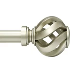 Brushed Nickel Curtain Rod For Windows 48 To 84 Inches: 1 Diameter Heavy... New. Price: $46.34.