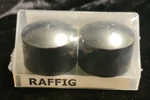 Ikea Raffig Knob Finials End Caps Pair Black 202.199.36 New. Price: $9.99.