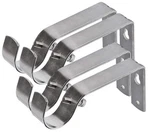 Fix Curtain Bracket Set Of 4 For 1/8 Inch Rods - Satin Nickel New. Price: $22.51.