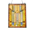 Chloe Lighting Kinsey Tiffany-style Misssion Design Window Panel 18" X 25" New. Price: $161.26.