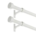 Pack Heavy Duty 1 Inch Diameter Single Curtain Rods 36-72 Adjustable Wi New. Price: $59.55.