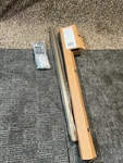 Ivilon Drapery Window Curtain Rod 350161 Warm Gold Finish Adjusts 28" To 48" Open. Price: $35.00.