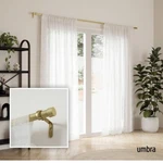 Umbra Brass Cappa Curtain Rod Set Model #245973-104-REM New Box. Price: $37.98.