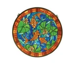 Meyda Lighting 24'W X 24'H Koi Pond Lily Stained Glass Window - 82558 New. Price: $913.90.