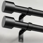 Geebobo Black Curtain Rods For Windows 66 To 30-120 2PACK, New. Price: $48.24.