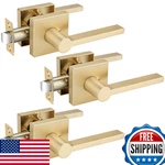 Ehomeware 3 Pack Passage Door Handles Satin Brass Knobs Interior Hallway New. Price: $116.54.