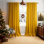 Mustard Velvet Blackout Curtains For Bedroom,yellow 52... New. Price: $65.09.