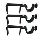 Nono Bracket - Drill Curtain Rod Attachment Over Blinds (black) New. Price: $17.95.