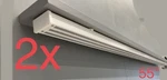 Ikea Set Of 2 Vidga Triple Rail 55" W/ Ceiling Fittings + Additional Connector New. Price: $99.99.