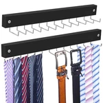 2 Pack Belt Hanger Mount, Large Capacity Tie And Organizer For Wall... New. Price: $27.43.