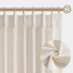 Aersas Natural Pinch Pleated Linen 40"W X 84"L (pack Of 2), New. Price: $39.76.