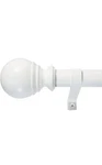 30409WT72 Ball Single Telescoping Drapery Rod Set To 144INCH White Open. Price: $8.00.