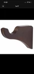Lot Of (3) Kirsch Wood Trend Classic, Mahogany 5611EG083 Curtain Bracket New. Price: $24.99.