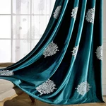 Vogol 2 Panels Blackout Curtains For Living Room, White Flowers Embroidered R... New. Price: $72.27.