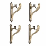 Antique Brass Curtain Supports Brackets For Door And Window 1 Inch Rod 4 Pcs New. Price: $29.74.