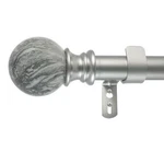 29653AS72 Marble Ball Single Curtain Rod Set To 144 Inches Antique Silver New. Price: $24.27.