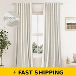 Guken Cream Linen Blackout Curtains 84 Inch 2 Panels Set New. Price: $38.99.
