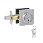 Comfhouse 1 Side Keyed Locksquare Single Cylinder Satin New. Price: $31.48.
