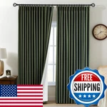 Ausspvoct Pinch Pleated Curtains 100 Blackout Linen 95 Inches Long For New. Price: $127.11.