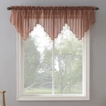 Erica Crushed Voile Ascot Beaded Sheer Rod Pocket Curtain 3-PIECE Set New. Price: $38.28.