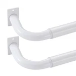 Curtain Rods For Windows 48 To 84 Inches 2 Pack, 1 Diameter Metal Wrap A... New. Price: $85.88.